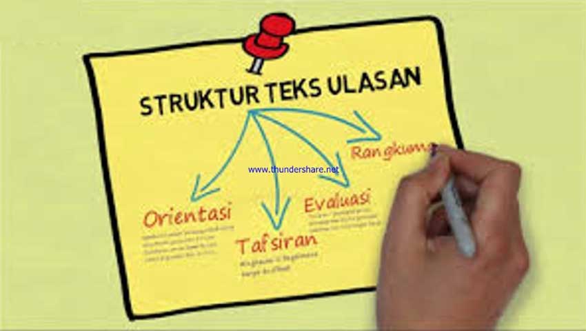 struktur teks ulasan