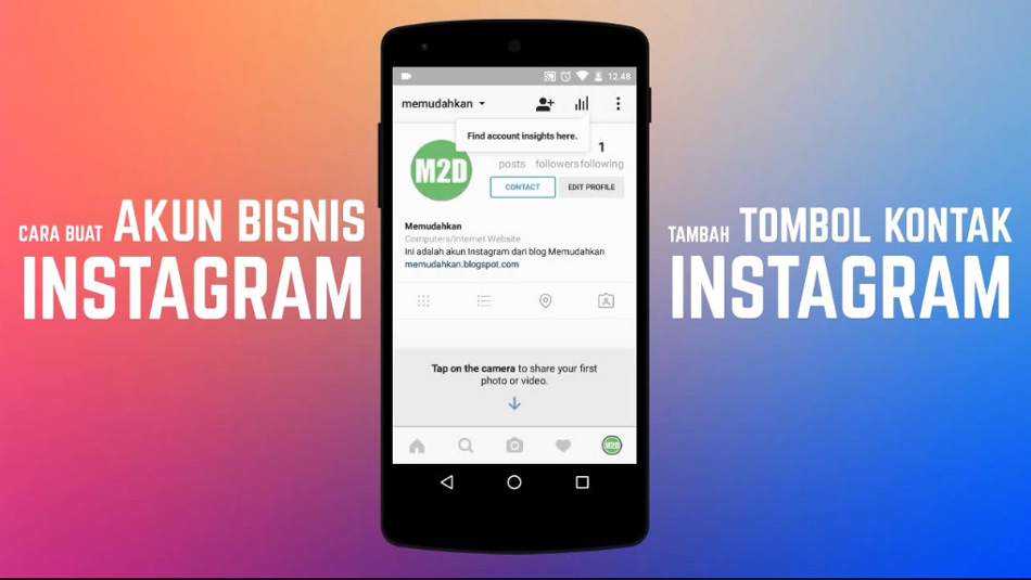 cara membuat akun bisnis Instagram